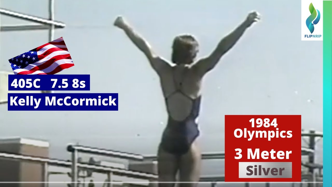 1984 Kelly McCormick 405c dive 3 meter springboard Diving - Olympic Games