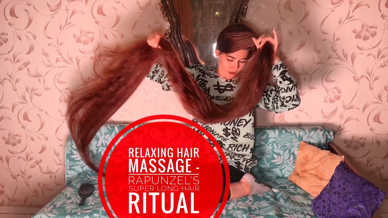 Relaxing Hair Massage — Rapunzel’s Super Long Hair Ritual (SELLFY & PATREON PREVIEW) #hair #hairplay