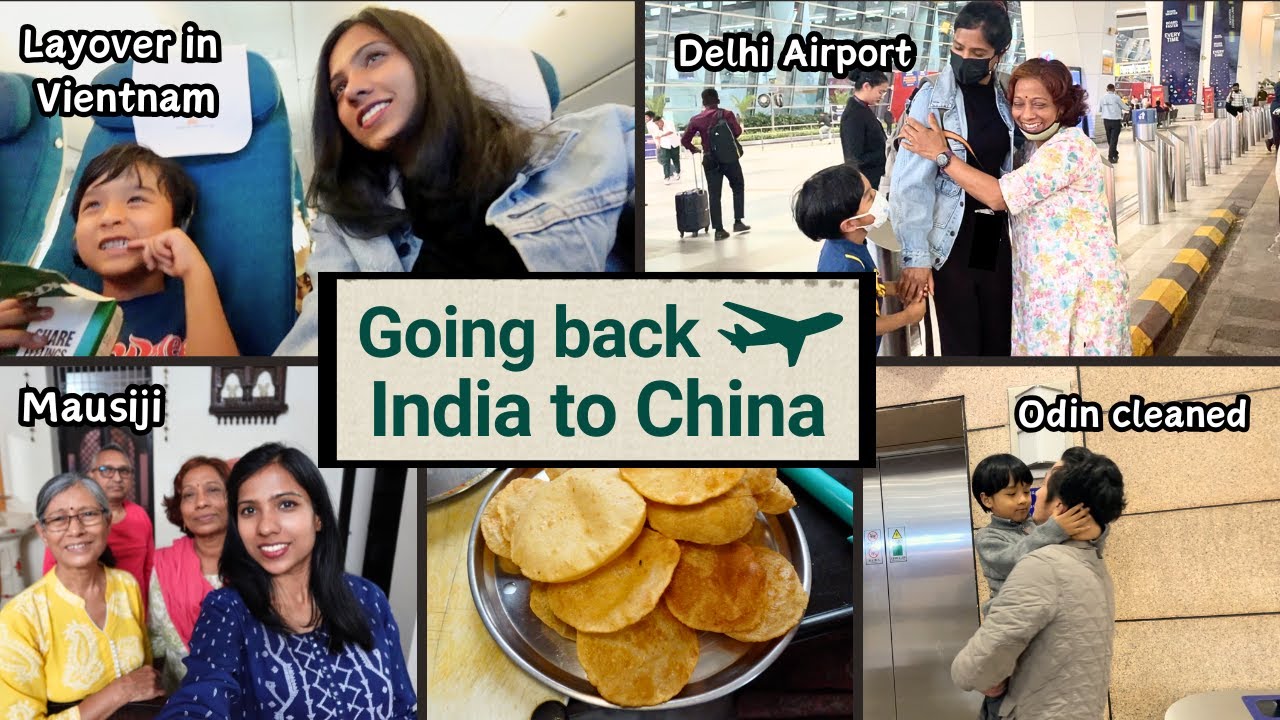 Going back to Shanghai after 2 months I Ivan's funny Hindi I Husband cleaned the house
