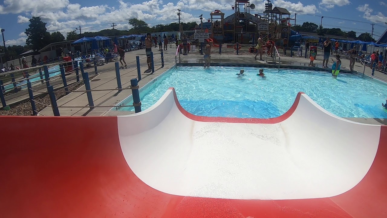 West Yarmouth, MA: Red and White Water Slide @ Cape Cod Inflatable Park