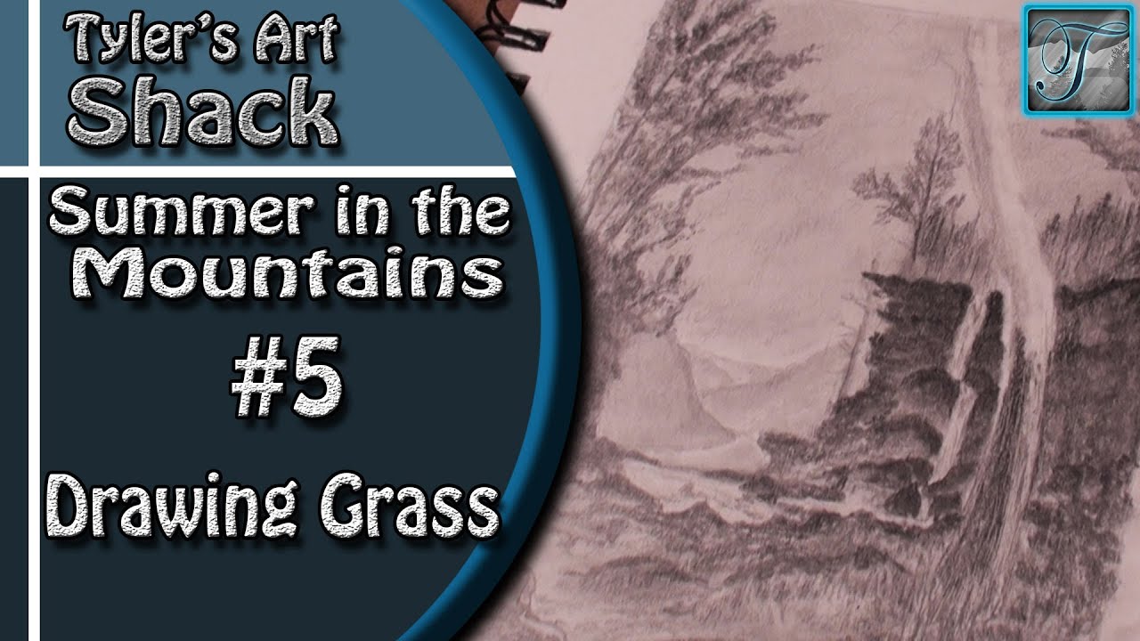 How to Draw - Summer in the Mountains Part Five - Adding Grass and Ground Texture