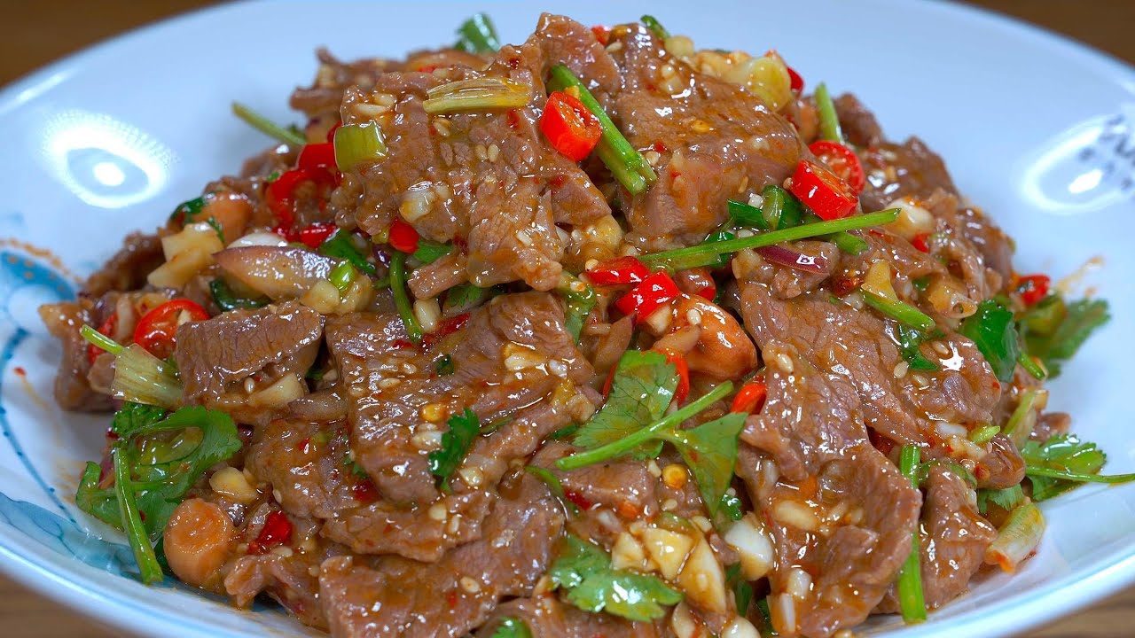 年夜菜系列之———第三十一道菜，牛肉要怎样腌制才会鲜嫩不柴又有嚼劲呢，教你最正确的做法，出锅爽口解腻超级下饭#like #廚娘的365日 #cooking