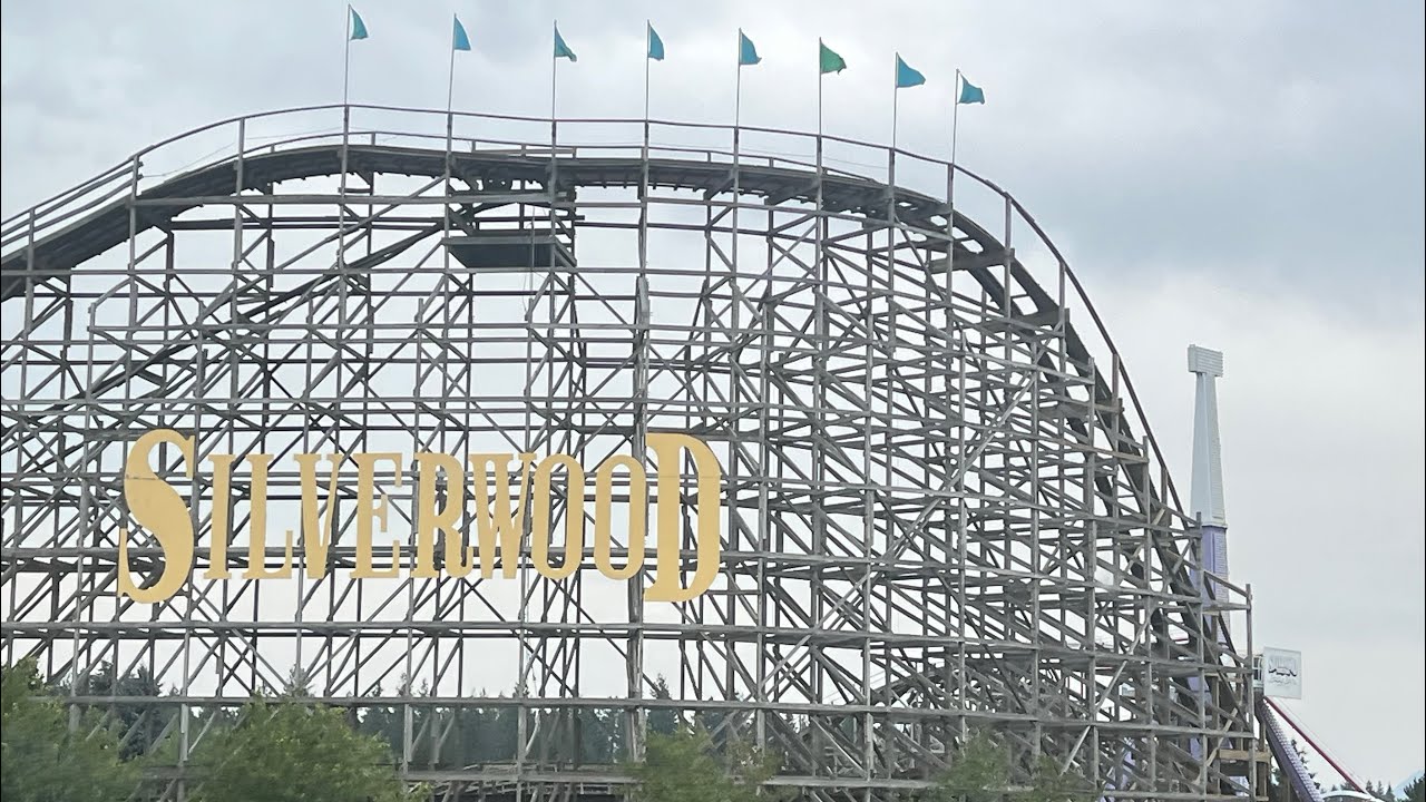 Ride on timber terror rollercoaster at silverwood 
