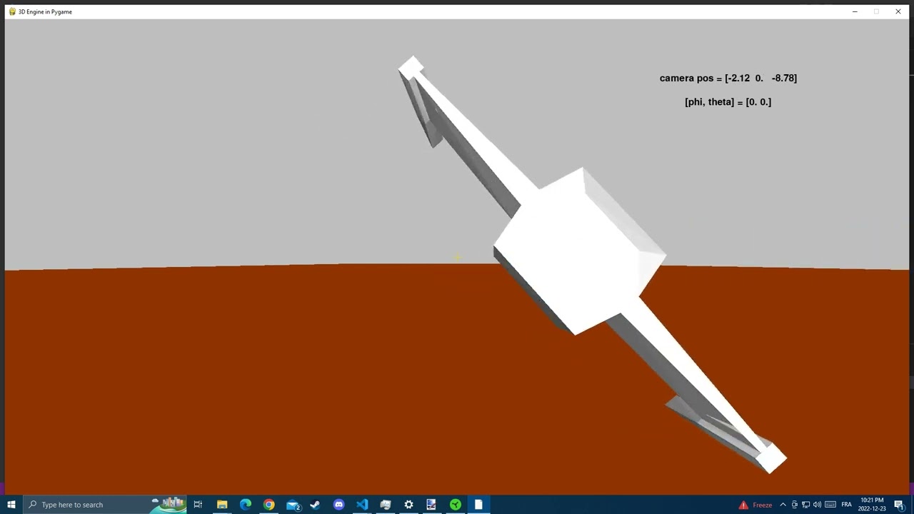 Python 3D rendering from scratch 3.9