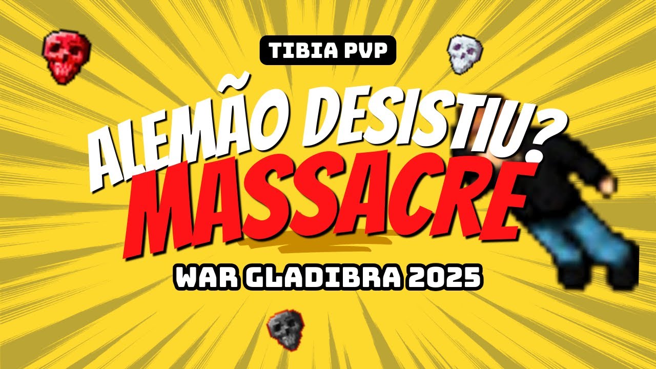Alemão desistiu do time? Massacre absoluto em Gladibra - Tibia PVP War 2025