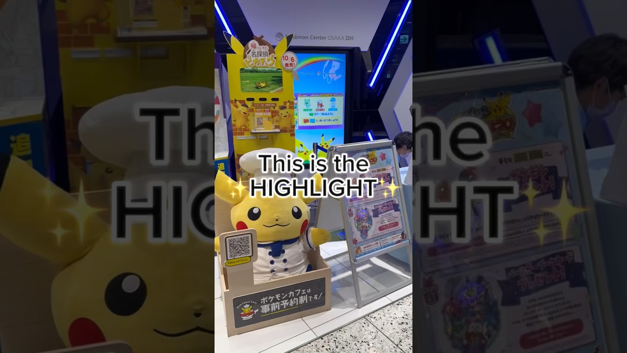 Come with me to ✨Pokemon Center Osaka✨!!! #japan #pokemoncenter #pokemoncenterosaka #pokemoncafe
