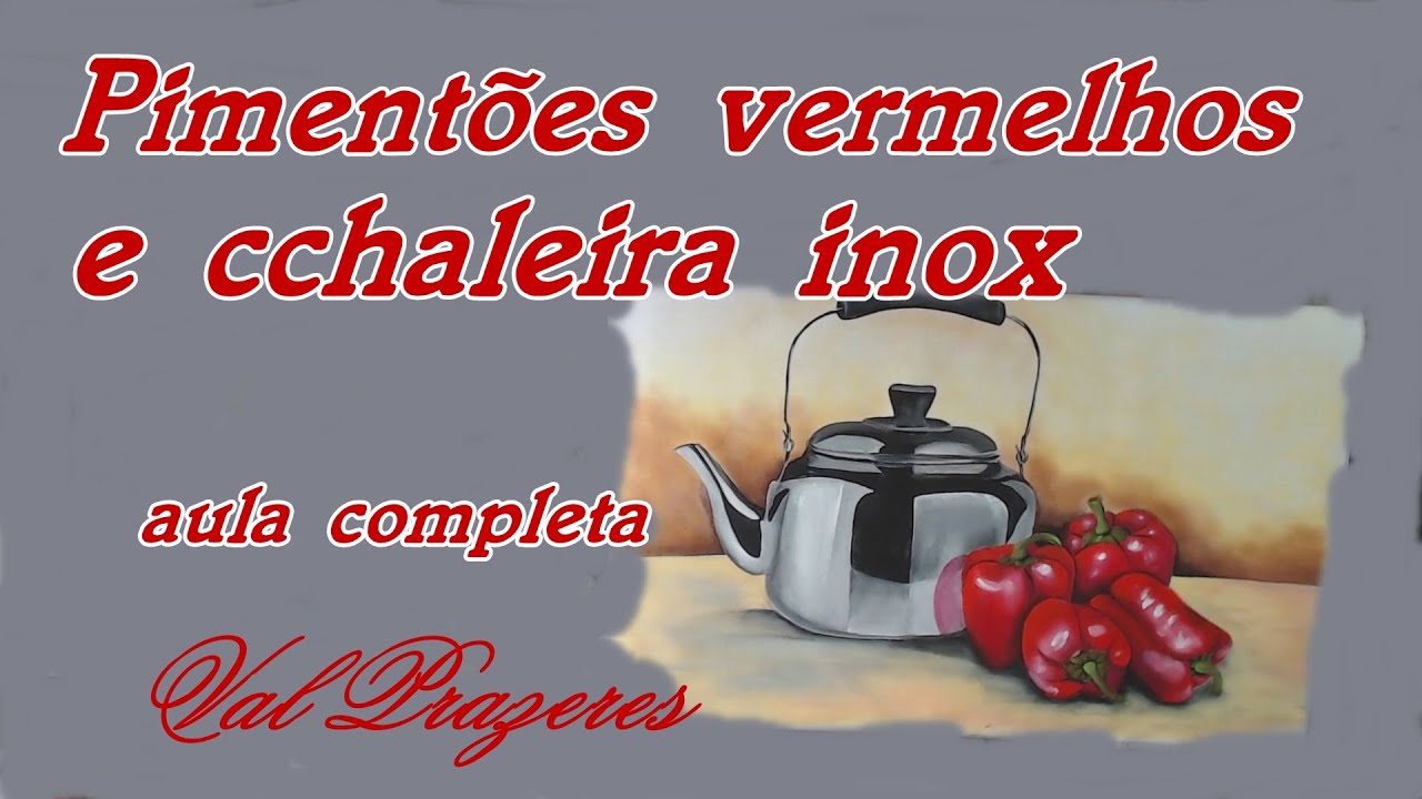 Pimentões e chaleira inox
