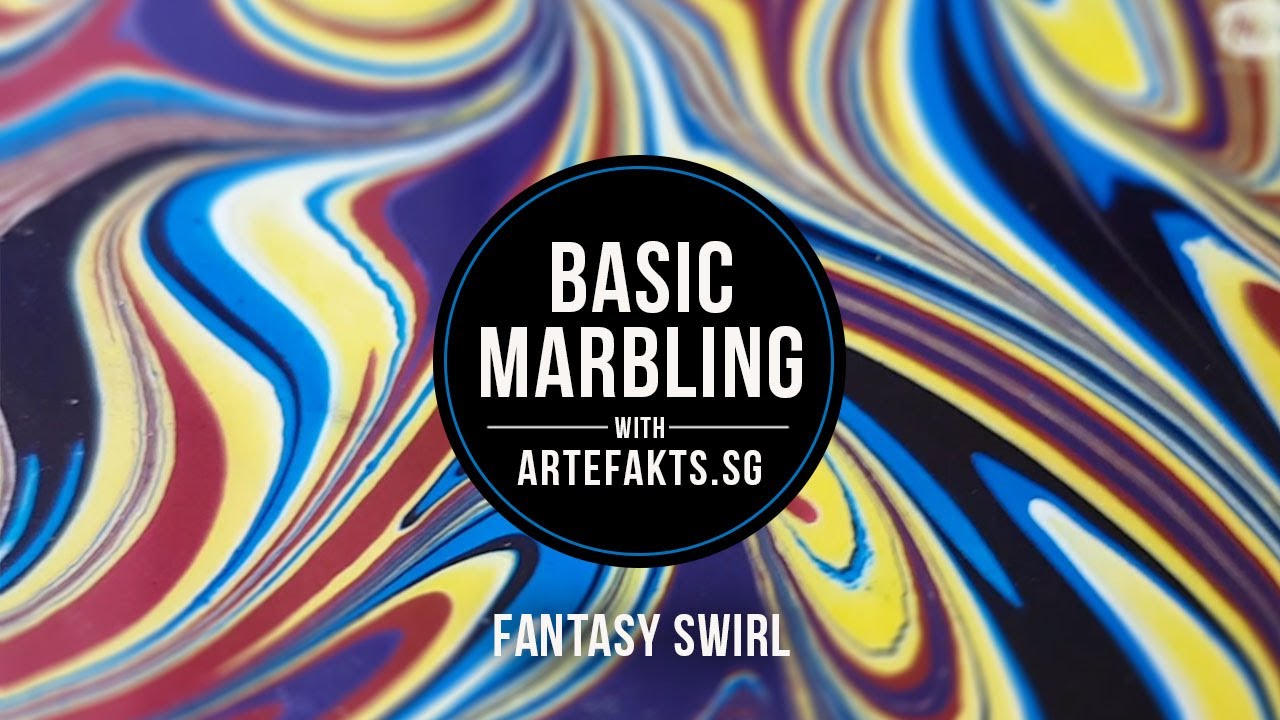 Basic Marbling for Beginners by Artefakts: The Fantasy Swirl