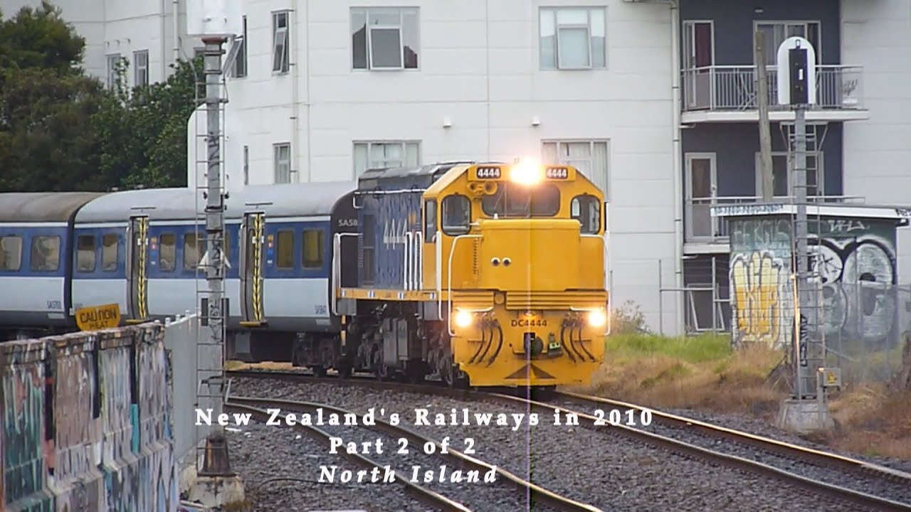 Railways of New Zealand in 2010 Part 2 North Island in February 2010