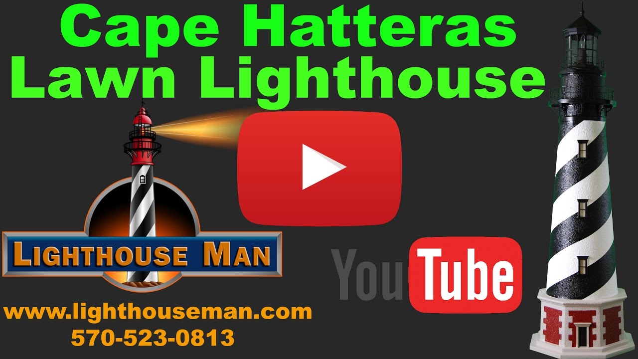 Cape Hatteras Lighthouse Lawn Ornament - Lighthouse Man