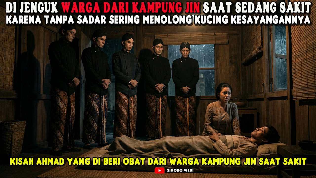 DI JENGUK WARGA DARI KAMPUNG JIN SAAT SEDANG SAKIT, KARENA SERING MENOLONG KUCING KESAYANGANNYA