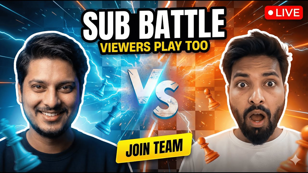 Collab 2 |  Collab with @BanarasChess 🔥  Sub Battle  #shorts #chess