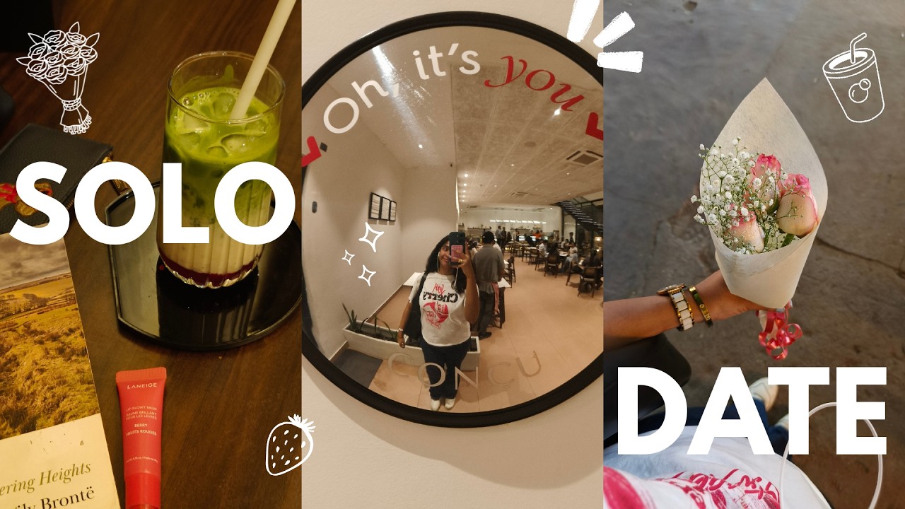 Solo Date Vlog | Cafe hopping in Bangalore 🍓🍵