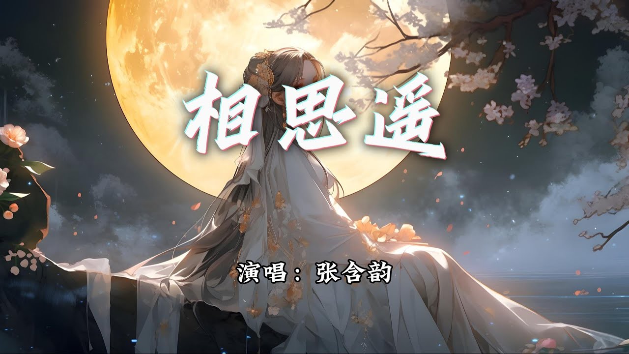 张含韵 - 相思遥『初见她 漫步溪桥下，她轻摘一朵桃花。』【动态歌词MV】