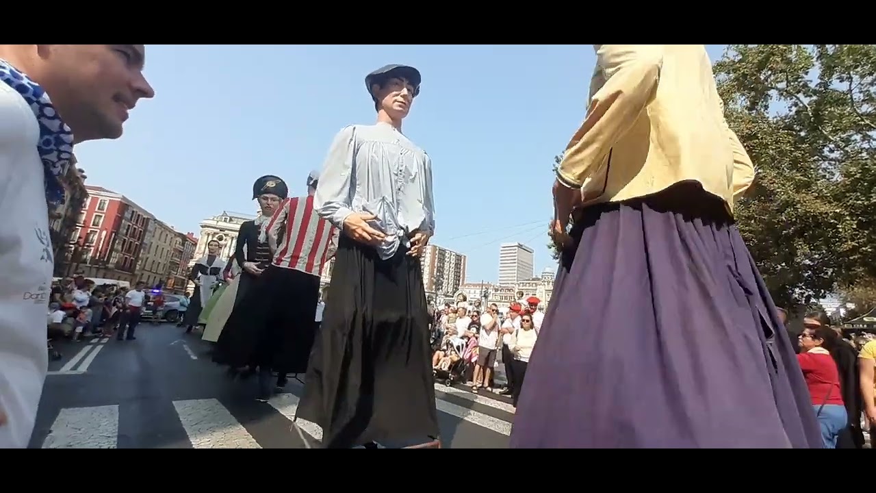 Vals de los gigantes de Bilbao en Aste Nagusia 2024