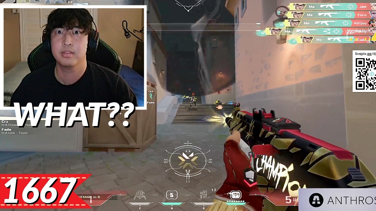 The Fastest Vandal ACE of All Time!! (0.2s) | Most Watched VALORANT Clips Today V1667