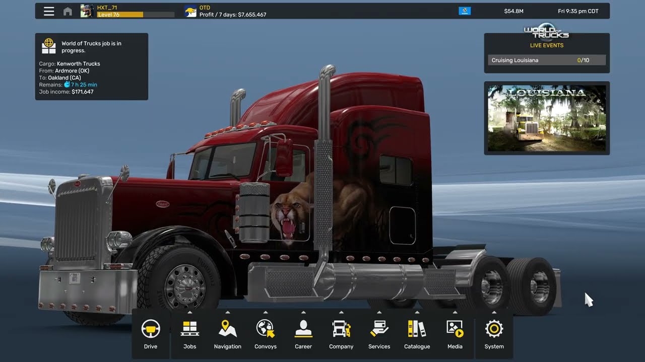 American Truck Simulator OK to CA