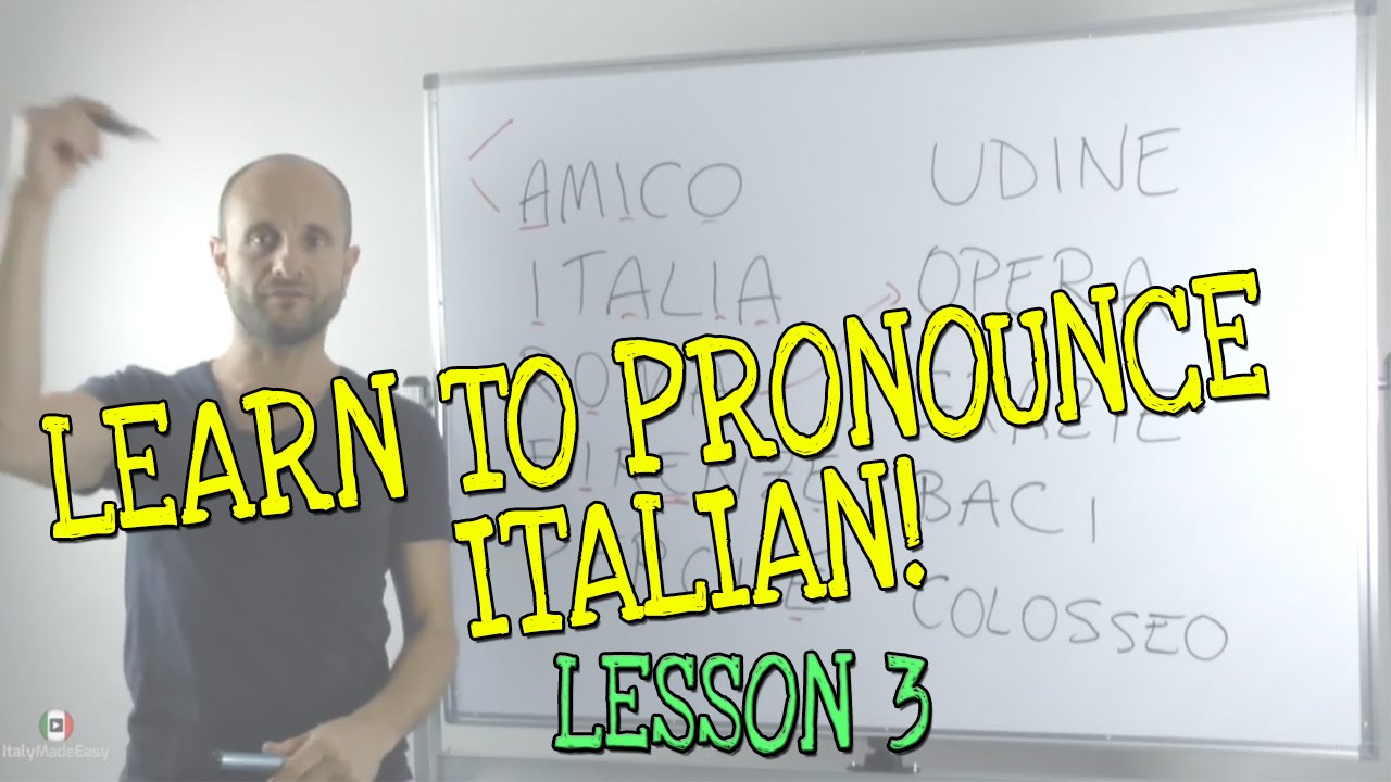 How to Pronounce Italian Vowels - Part 3 | Learn Italian Language Pronunciation