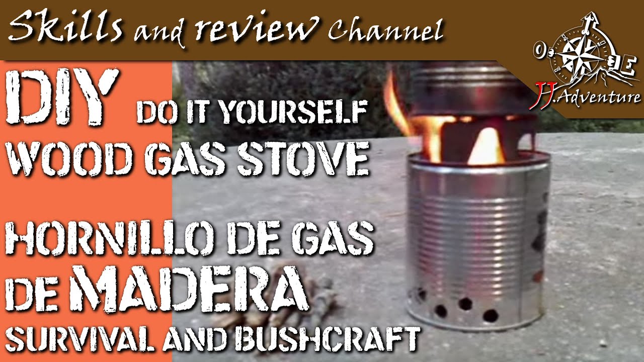 ✅ SUPERVIVENCIA Y BUSHCRAFT | HORNILLO COCINA de GAS de MADERA
