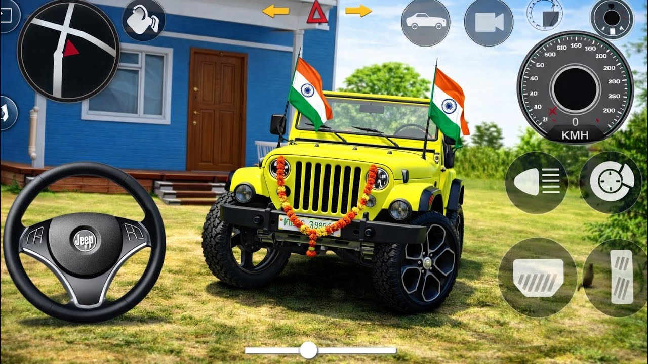 🥳Modified Mahindra Thar Car Game's:Indian Car (Gadi Wala Game)-💥Car Game Android game play 2026