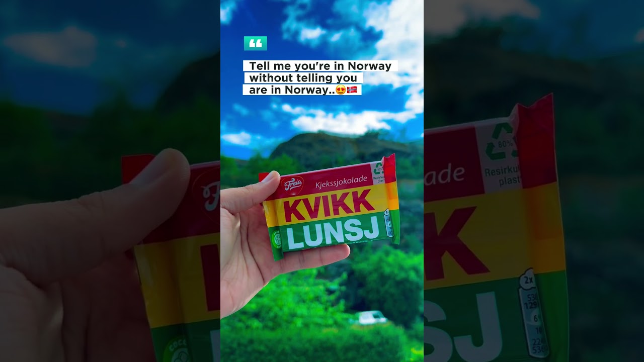 Anyone from Norway? 😋🇳🇴 #norway #travel #norwaytravel #explorenorway #kvikk #norge #shorts #viral