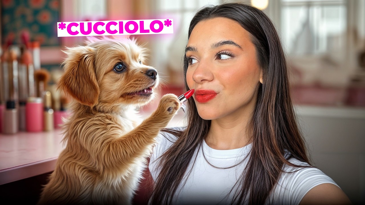 Il Mio CANE Ha Deciso il mio MAKE-UP, il Risultato vi SORPRENDERÀ!🐶