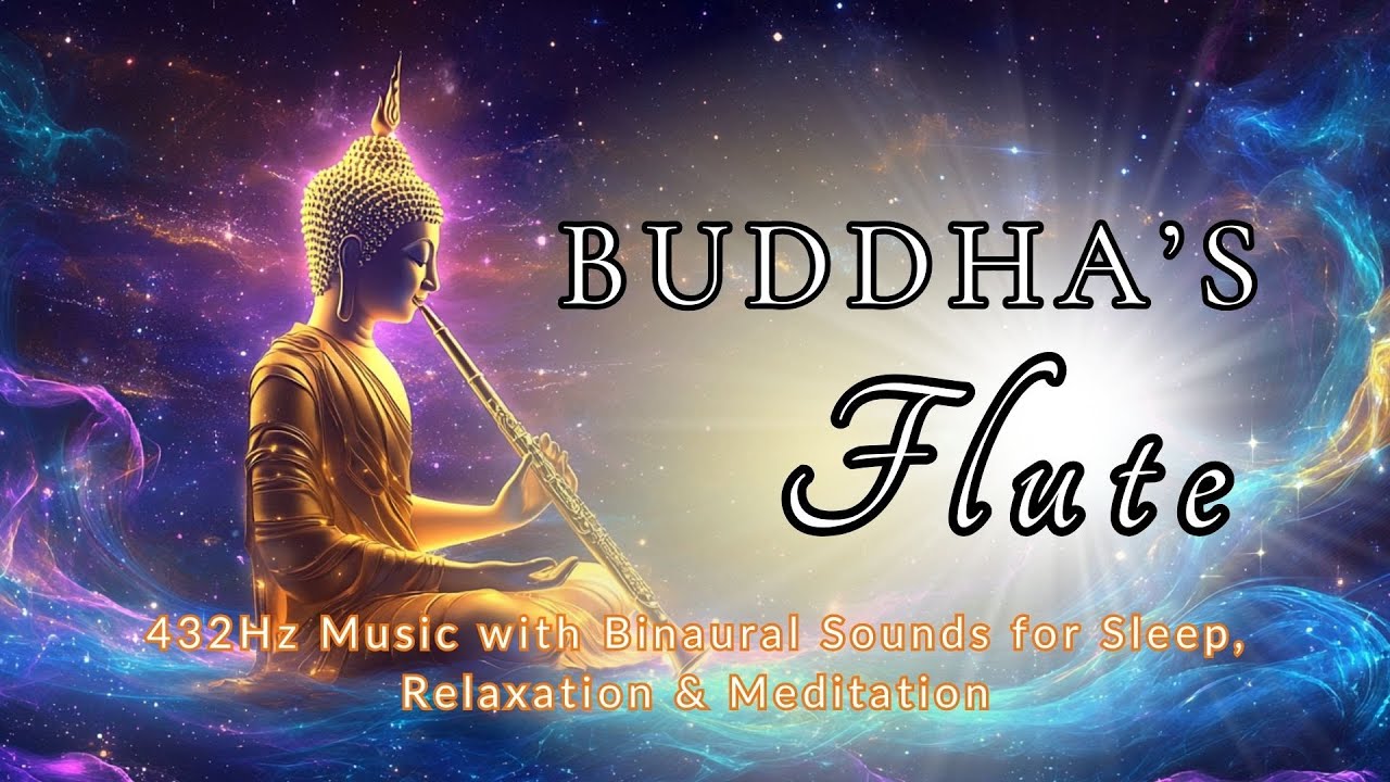 Buddha’s Music 432Hz Calming Flute with Binaural Sounds Peaceful Music for Sleep & Meditation
