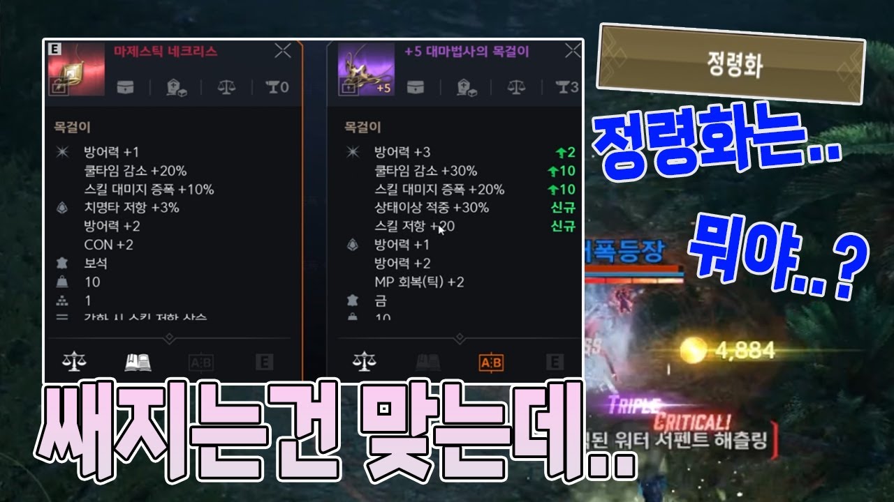 리니지2m) 살려주세요..어떻게 해야할까요..그리고 대체 정령화는 무엇이고..ㅠㅠ