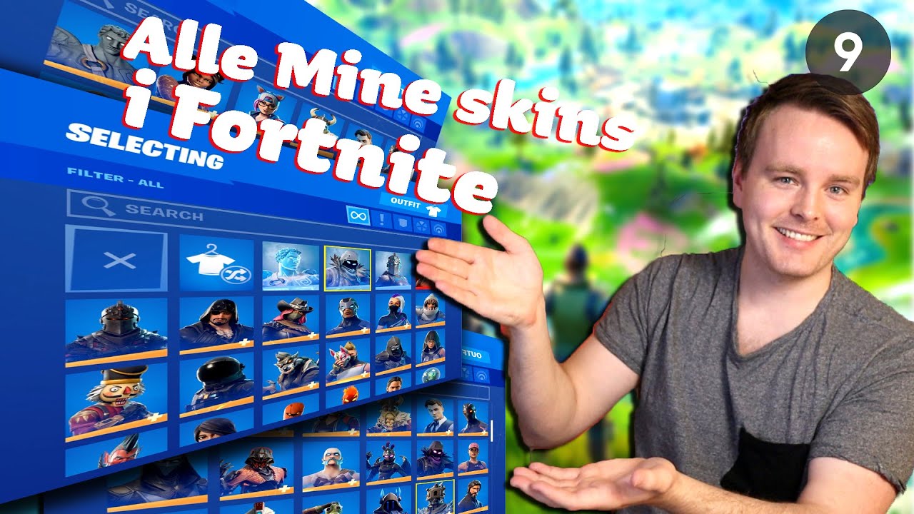 Mitt Skap i Fortnite (Alle Skinsa Rob Har Samlet fra Sesong 1 til N&aring;)