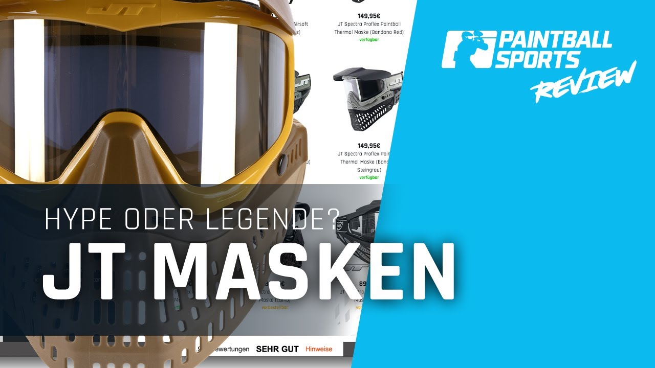 REVIEW | JT Paintball Masken Sortiment