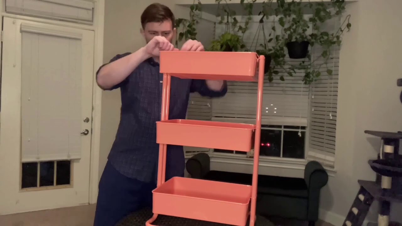Lexington 3-Tier Rolling Cart - Unboxing, Setup & Review
