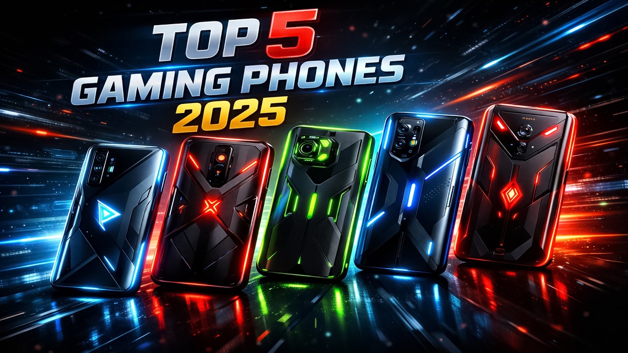 Top 5 Best Gaming Phones 2025 🔥 Ultimate Performance, Cooling & Battery Kings!