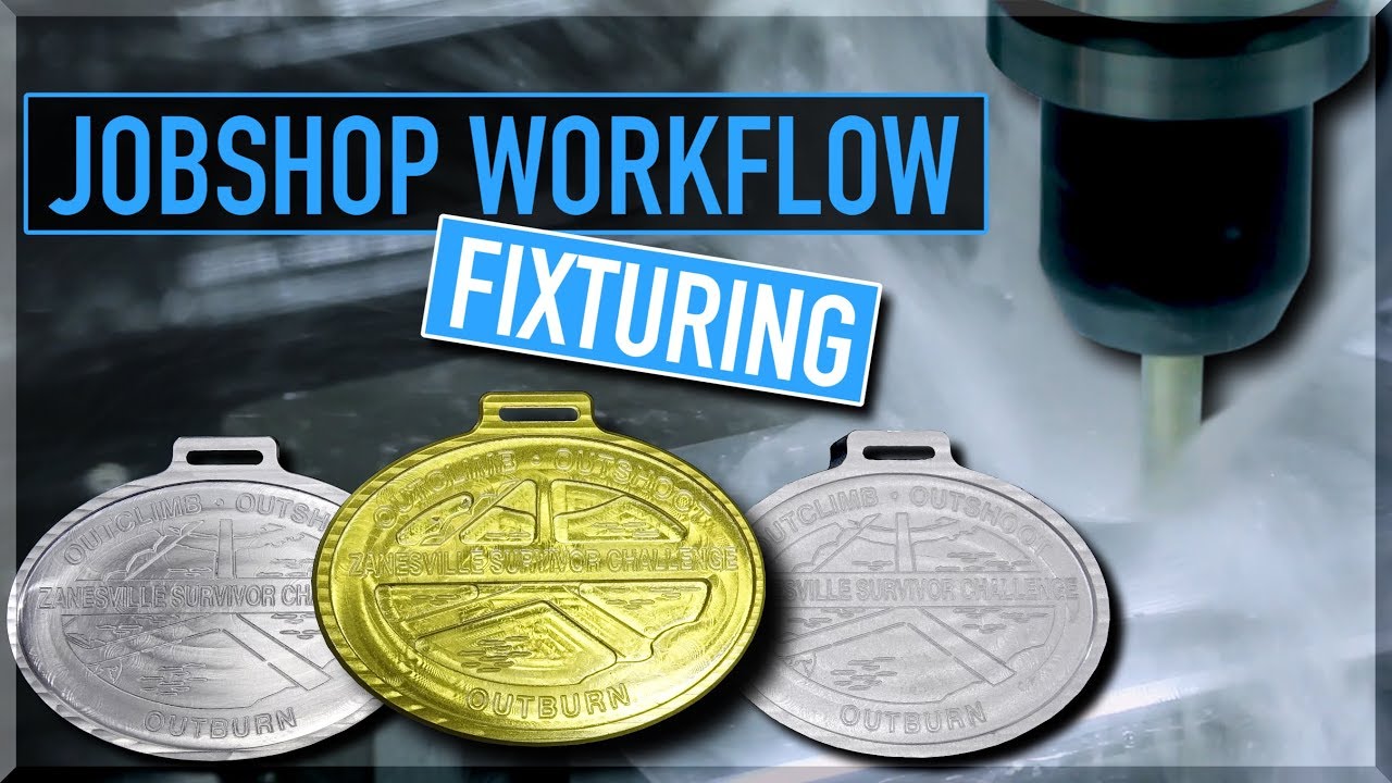 CNC Job Shop Work, Production Workflow, and Fixturing - Machining Awards Medals