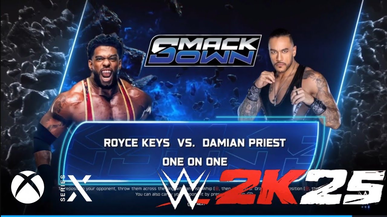 Royce Keys vs Damien Priest @ Smaackdown in Riyadh WWE 2K25
