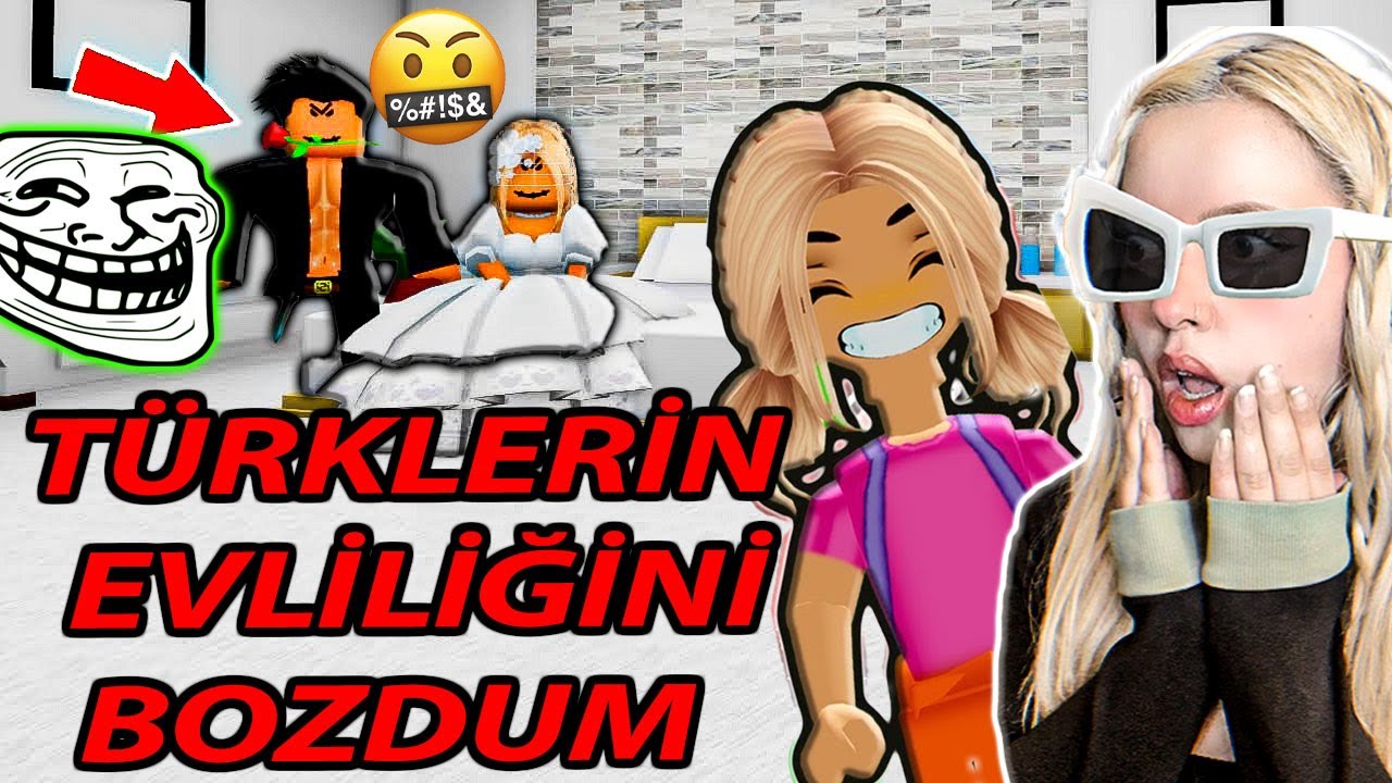 T&Uuml;RK SEVGİLİLERİN EVLİLİĞİNİ BOZDUM TROLLEDİM🤣(Roblox Brookhaven 🏡Rp)