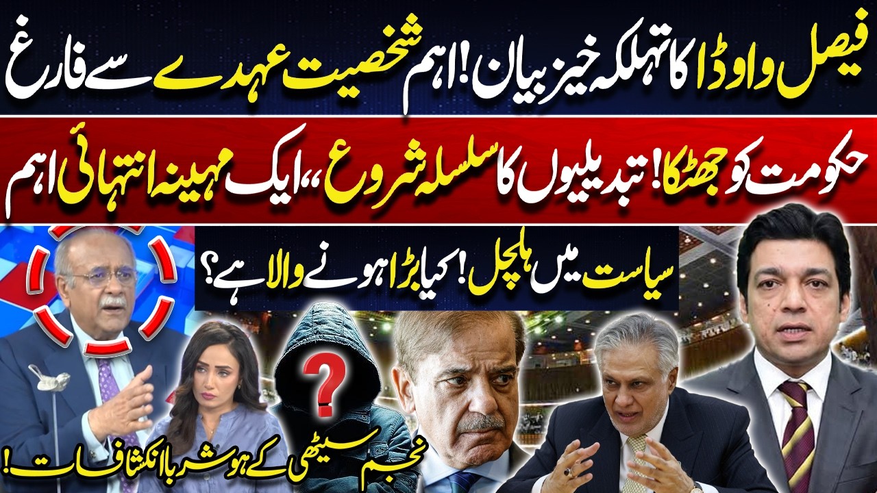 Faisal Vawda&rsquo;s Explosive Statement | Govt Under Pressure? Political Turmoil in Pakistan? Najam Sethi