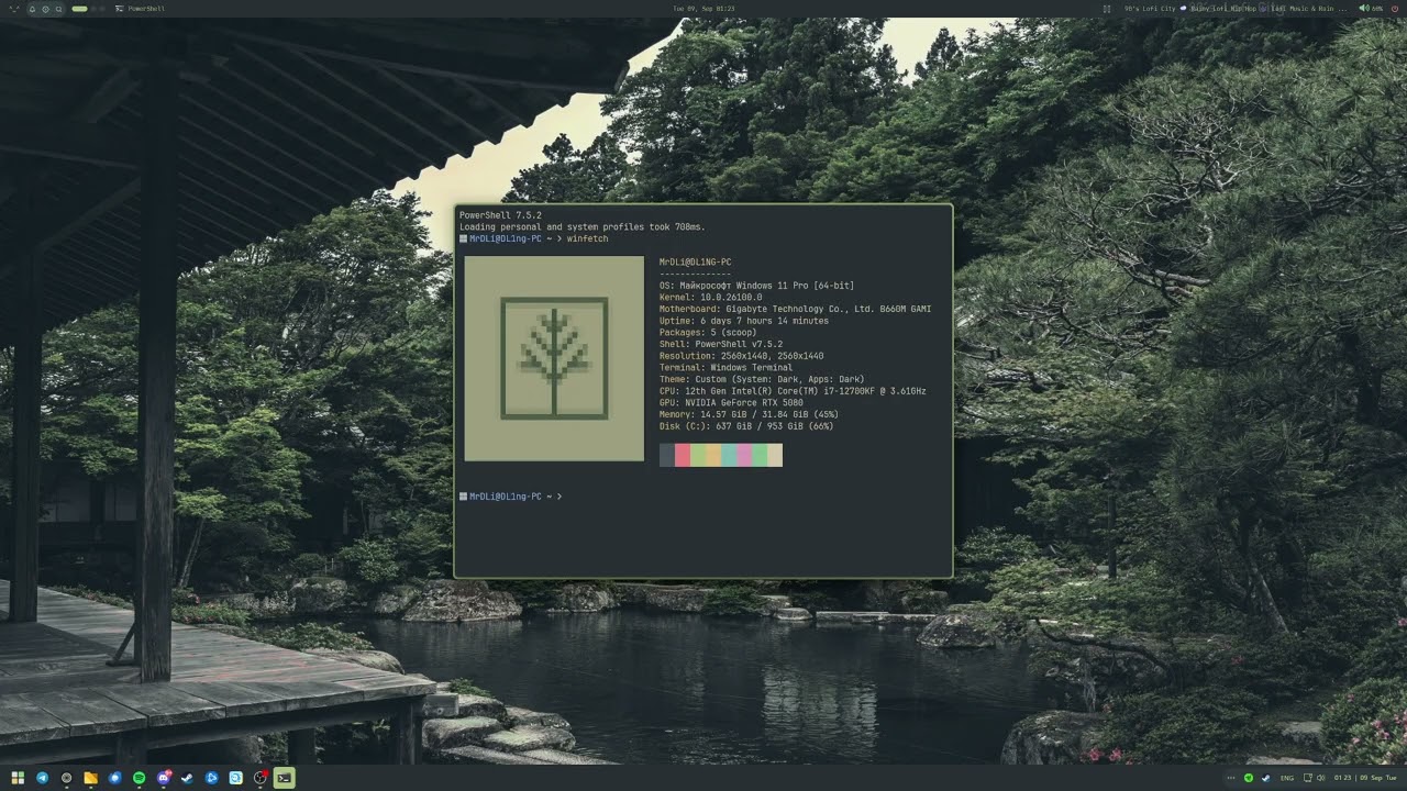 Everforest Dark Rice (Windows 11)