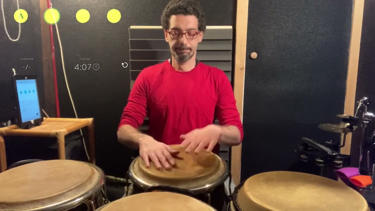 Congas technique tutorial - Palm/fingers exercise n.2 - 10min. Workout (play along)