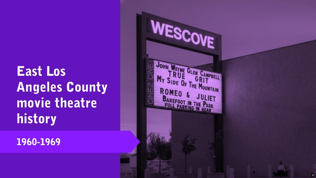 East Los Angeles County movie theatre history 1960-1969