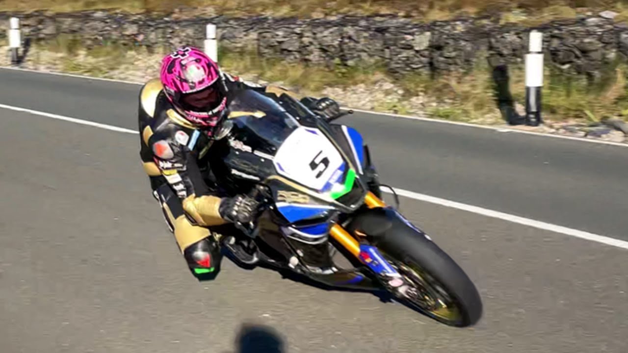 Yamaha R1 in The Isle of Man | Awesome sounds, incredible speed