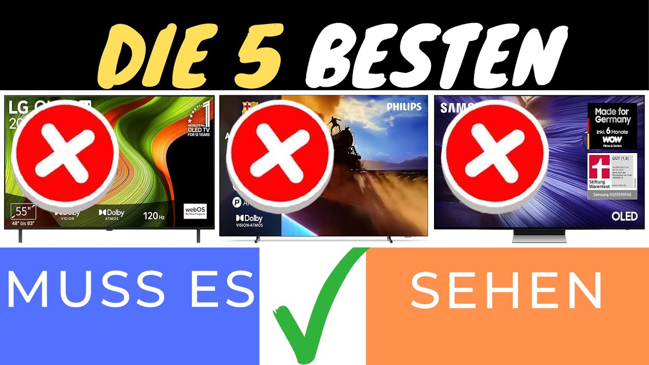 DER BESTE 55-ZOLL OLED-FERNSEHER 2025! 🎥✨ LG, PHILIPS & SAMSUNG IM VERGLEICH!