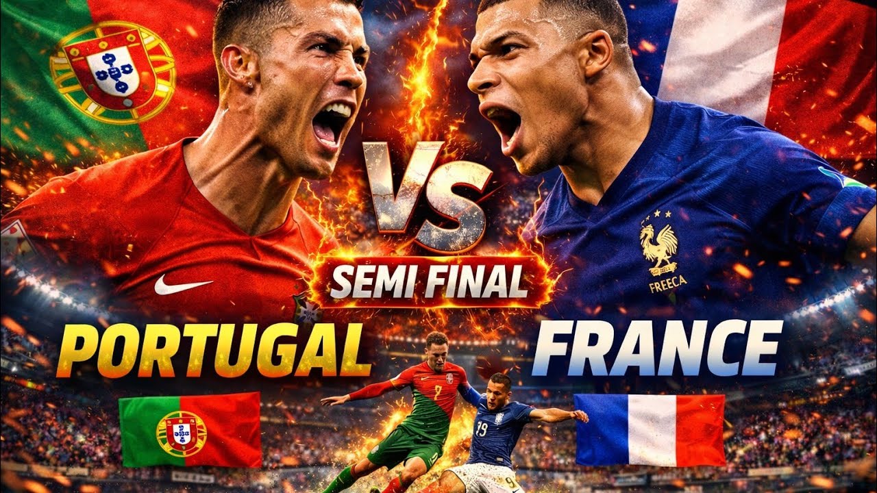 Portugal vs France – Semi Final Clash of Giants 🇵🇹⚔️🇫🇷