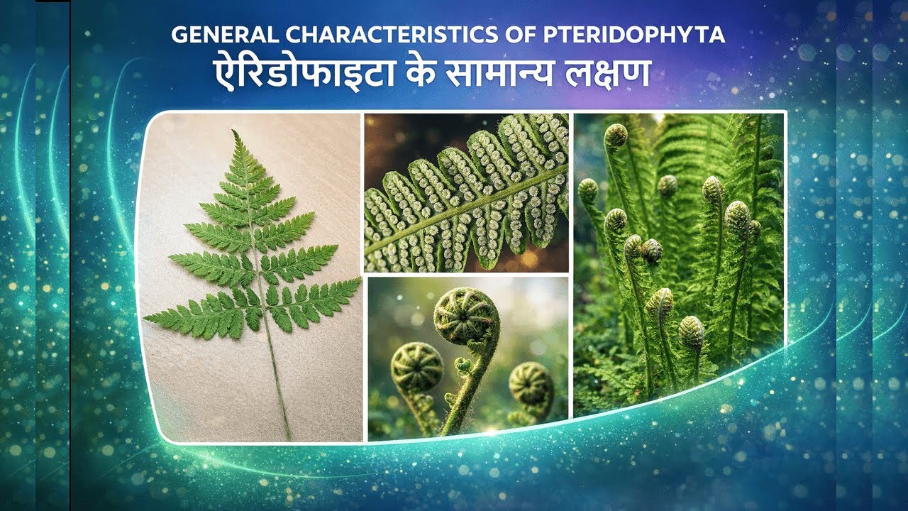 General Characteristics of Pteridophyta | B.Sc. 1st Semester | Hindi + English