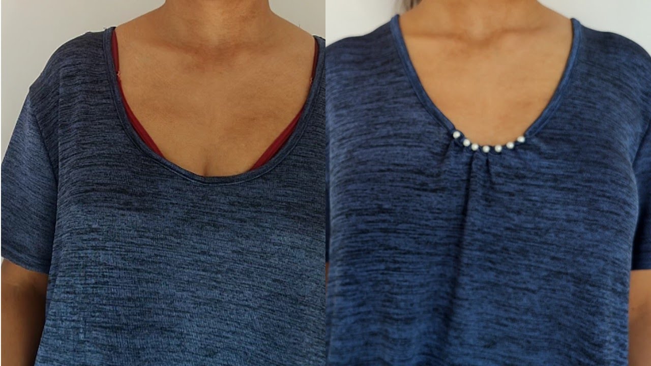 Quick and Easy Fix: Simple Tricks to Tighten Loose Necklines✂️🪡