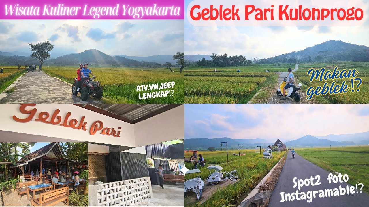 Tempat dan makanan wajib jogja, geblek pari nanggulan kulonprogo yogyakarta kuliner desa tepi sawah