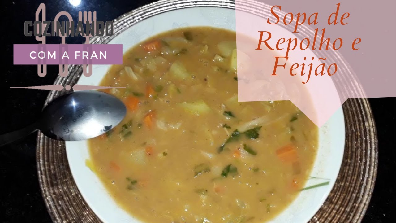 SOPA DE REPOLHO COM FEIJÃO SOPA VERGANA