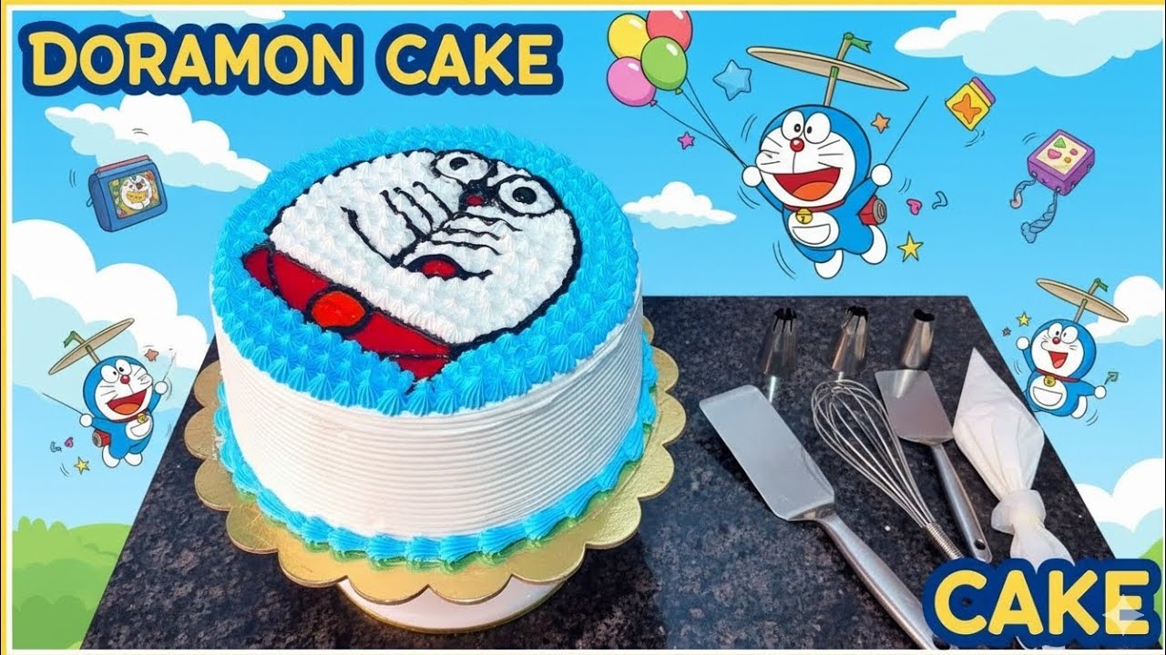How to make doremon cake ? Doremon cake kase banaye easy way me ? #viral #viralvideo 