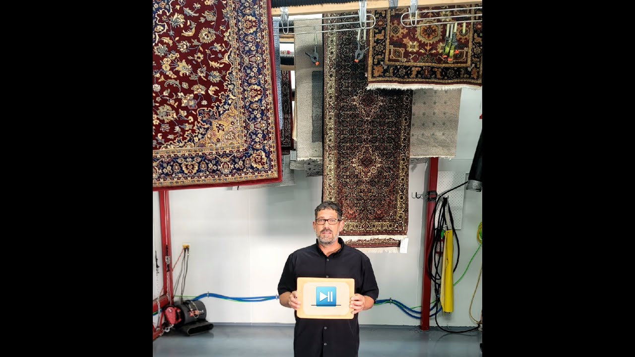 We Cleaned an Oriental Rug using Professional Techniques