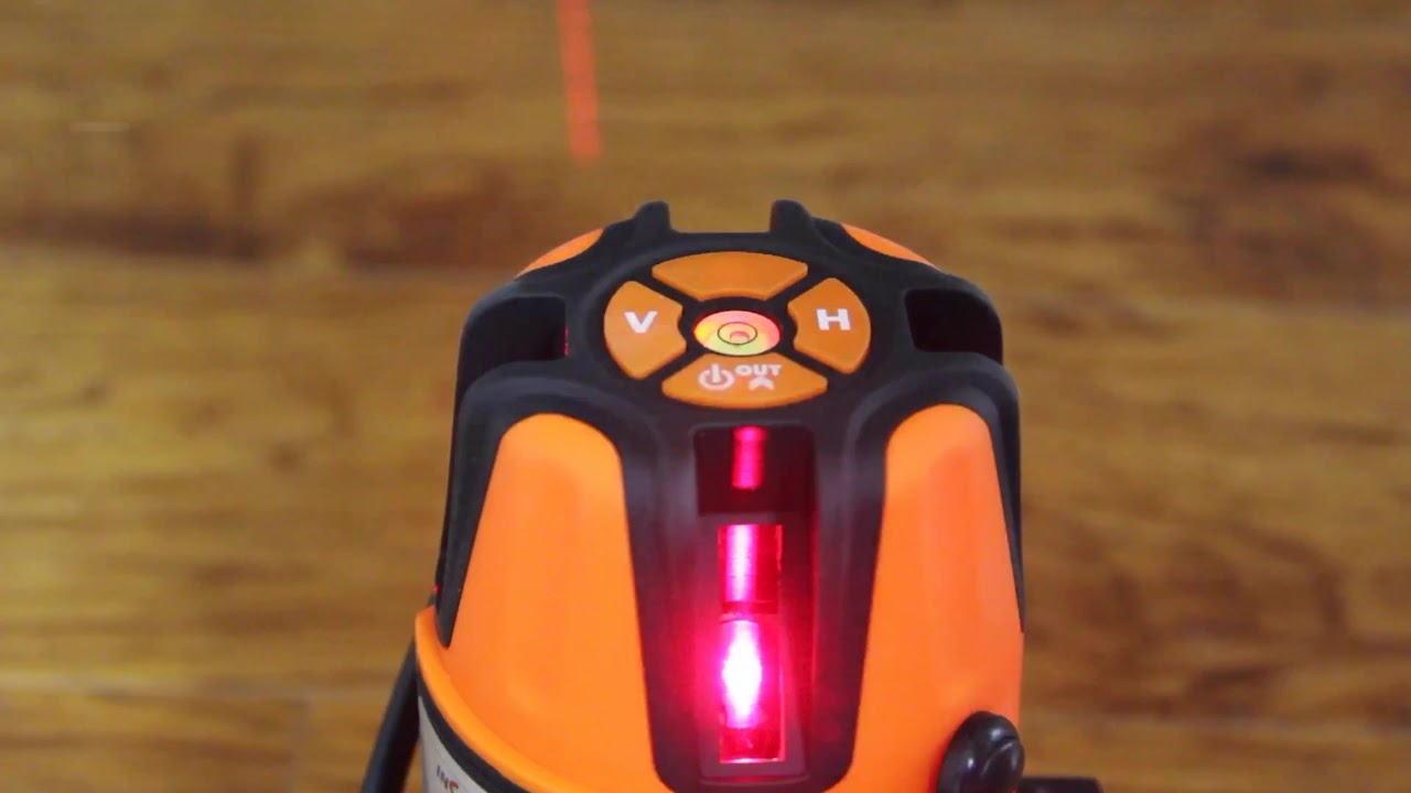 Inspiritech Red Beam Self-Leveling Laser Level 360&deg; Rotary Cross-Line with Rechargeable Battery