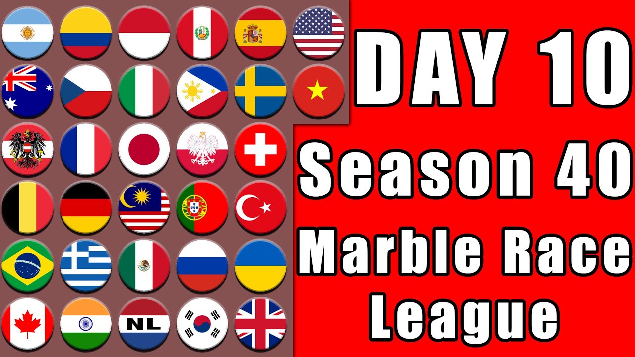 Marble Race League Season 40 Day 10 Marble Race in Algodoo / Marble Race King